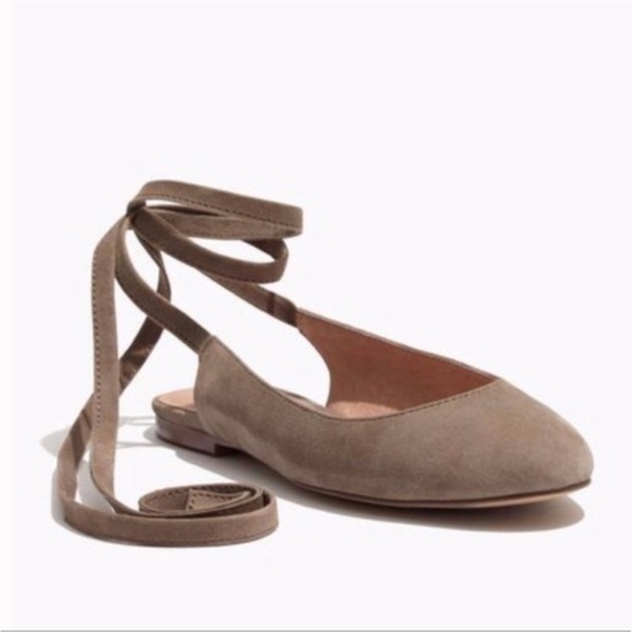 Madewell April Laceup ballet flats shoes 7 - Picture 1 of 9